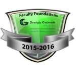 Faculty Foundations 2015-2016 Badge