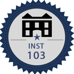 INST 103 badge
