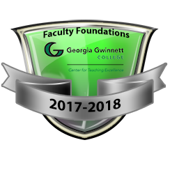 Faculty Foundations 17-18 milestone badge